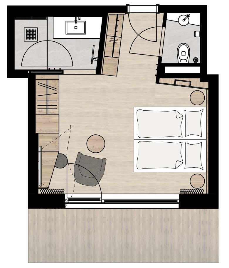 STOCK resort: Doppelzimmer Zillertal image #4