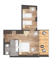 Schwarz - FAMILIENSUITE PANORAMA
