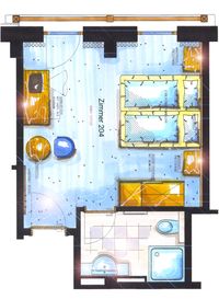 Montana - Doppelzimmer 