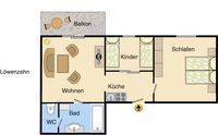 Sonnelino - Vierbett Appartement Löwenzahn - Familienarrangement