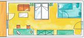 -Biohotel-Therapiezentrum-Wellness - Doppelzimmer COMFORT Südpanorama