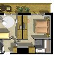 Studio "Zwei in Einem" Komfort Typ A Südbalkon