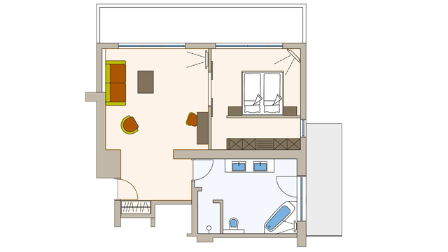 Suite "Alpenveilchen II" im Quellenhaus