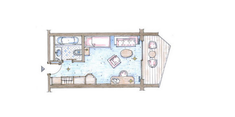 Schüle's Gesundheitsresort & Spa: Lavendel mit Balkon seitlichem Bergblick (33 m²) image #4