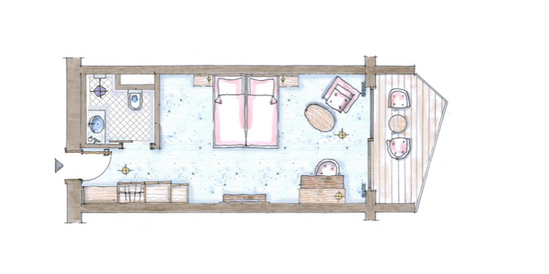 Schüle's Gesundheitsresort & Spa: Aronia mit Südwestbalkon (36 m²) image #5