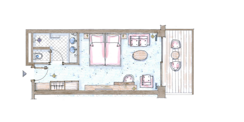 Schüle's Gesundheitsresort & Spa: Erdbeere mit Südbalkon und Panoramablick (43 m) image #4