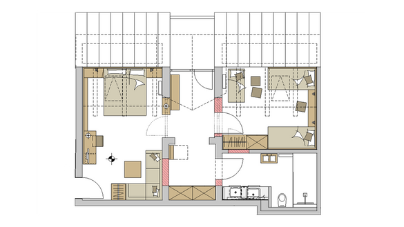 Family-Suite "Schreinerhof Top D" Grundriss #1