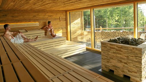 Panoramasauna des Wellnesshotel Riedlberg im Bayerischen Wald