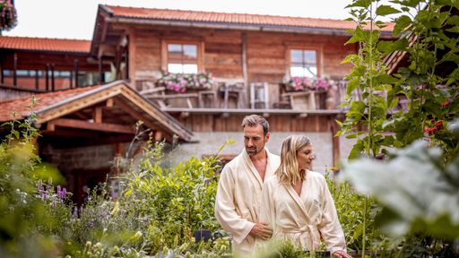 Wellnesshotel Brunner Hof Bayerischer Wald hauseigener Wildkräutergarten