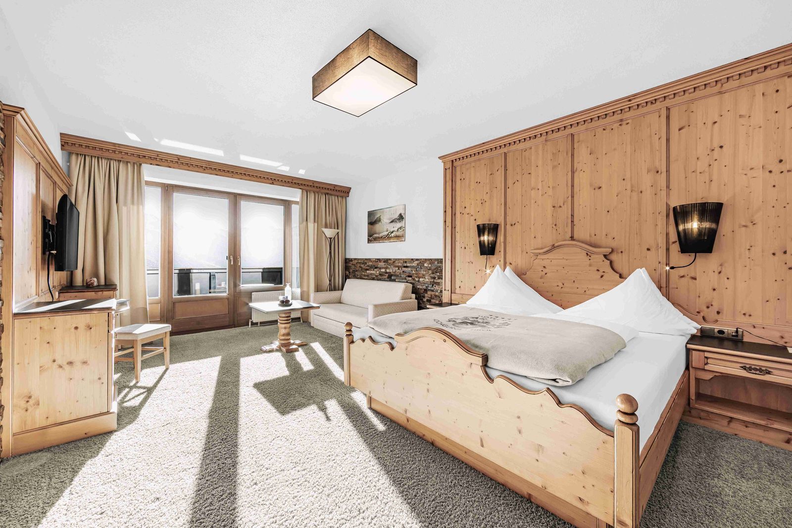 Hotel Zimmer: Doppelzimmer Gurglblick - Ski | Golf | Wellness  Hotel Riml 