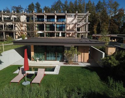 BERGEBLICK: Garten-Lodge